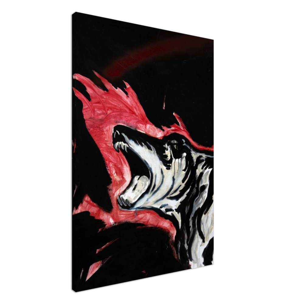 Untitled (Laughing Dog, Flames)