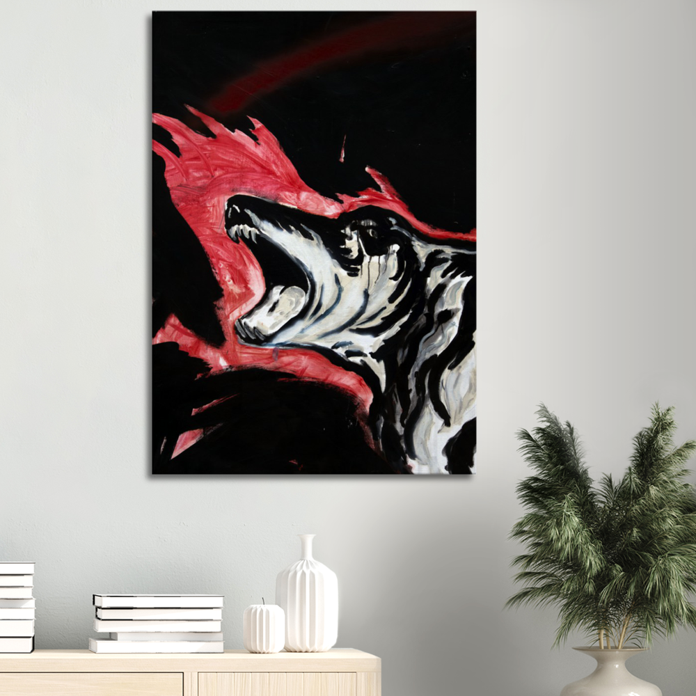 Untitled (Laughing Dog, Flames)