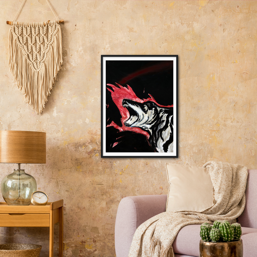 Untitled (Laughing Dog, Flames)