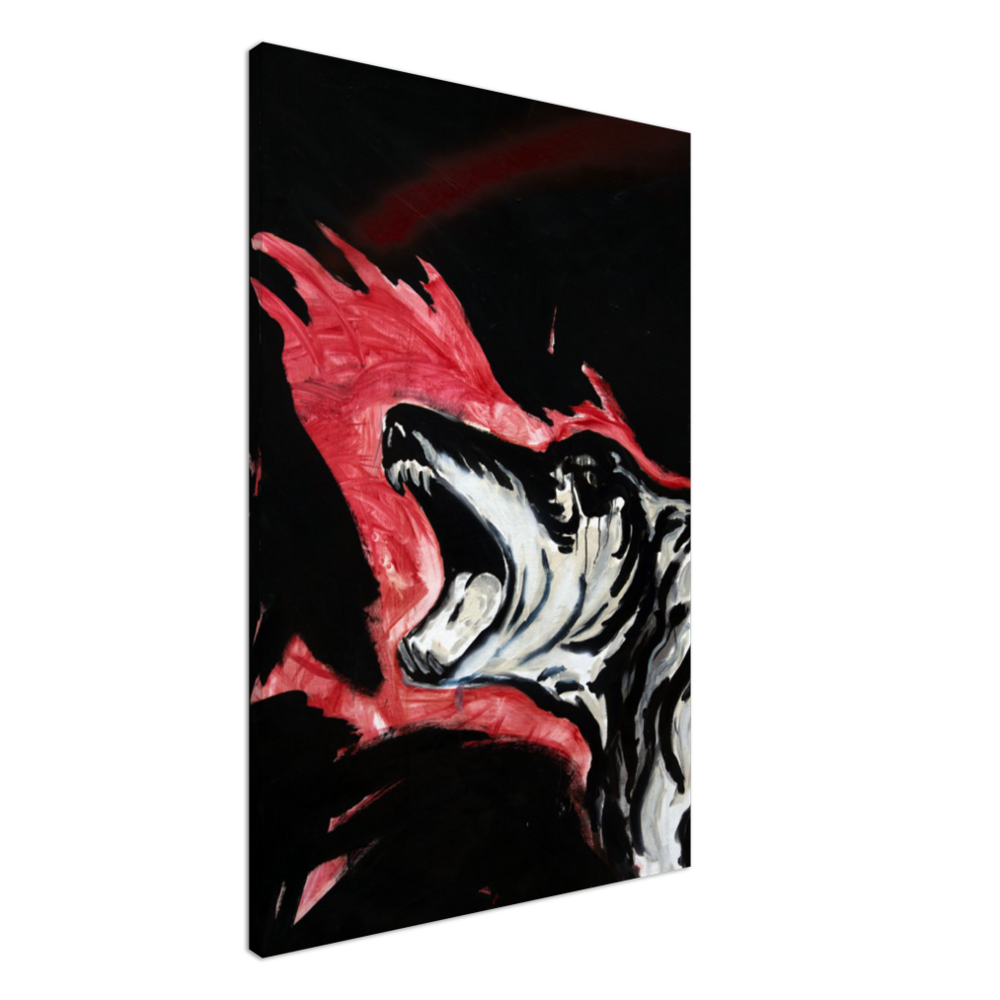 Untitled (Laughing Dog, Flames)