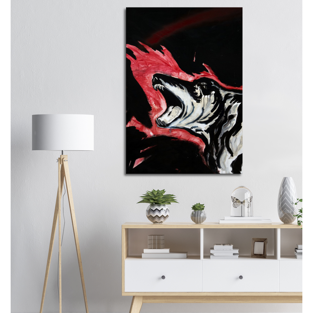 Untitled (Laughing Dog, Flames)