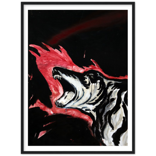 Untitled (Laughing  Dog,  Flames)