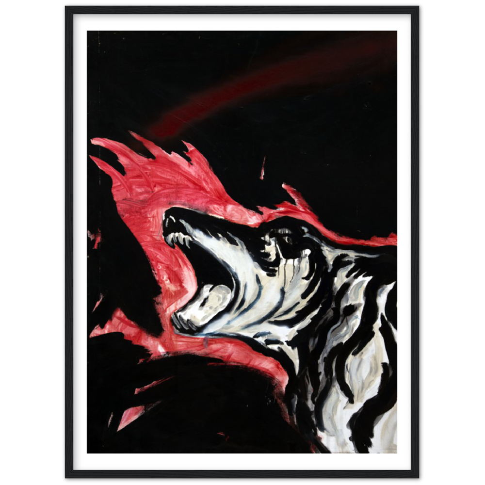 Untitled (Laughing  Dog,  Flames)