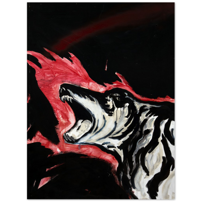 Untitled (Laughing Dog, Flames)