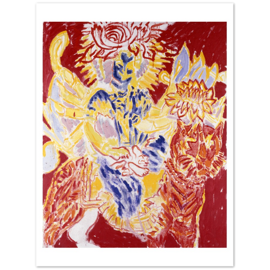 Untitled (Blue Durga, Red Tiger)