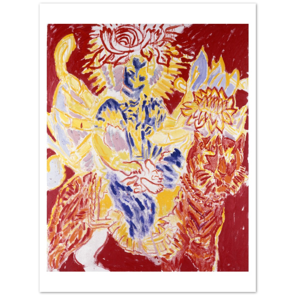 Untitled (Blue Durga, Red Tiger)